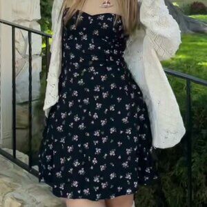 Floral Strapless Minidress